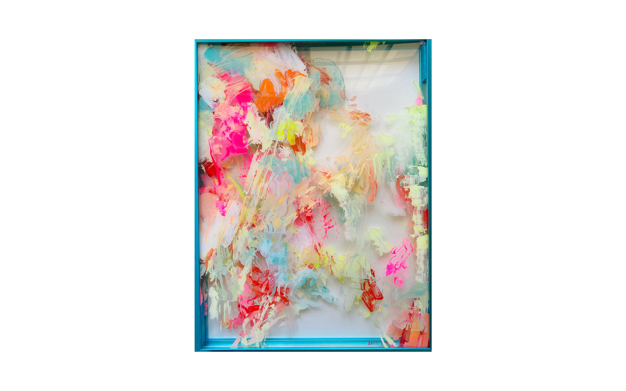  Carol Barber,  Dancing Shadows  (2022) 18 x 24”, acrylic on acrylic sheets, $900 