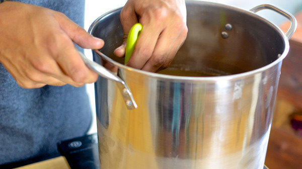Tip: If you are crunched for time, create an ice-bath to quickly cool the drink BEFORE adding the vodka.