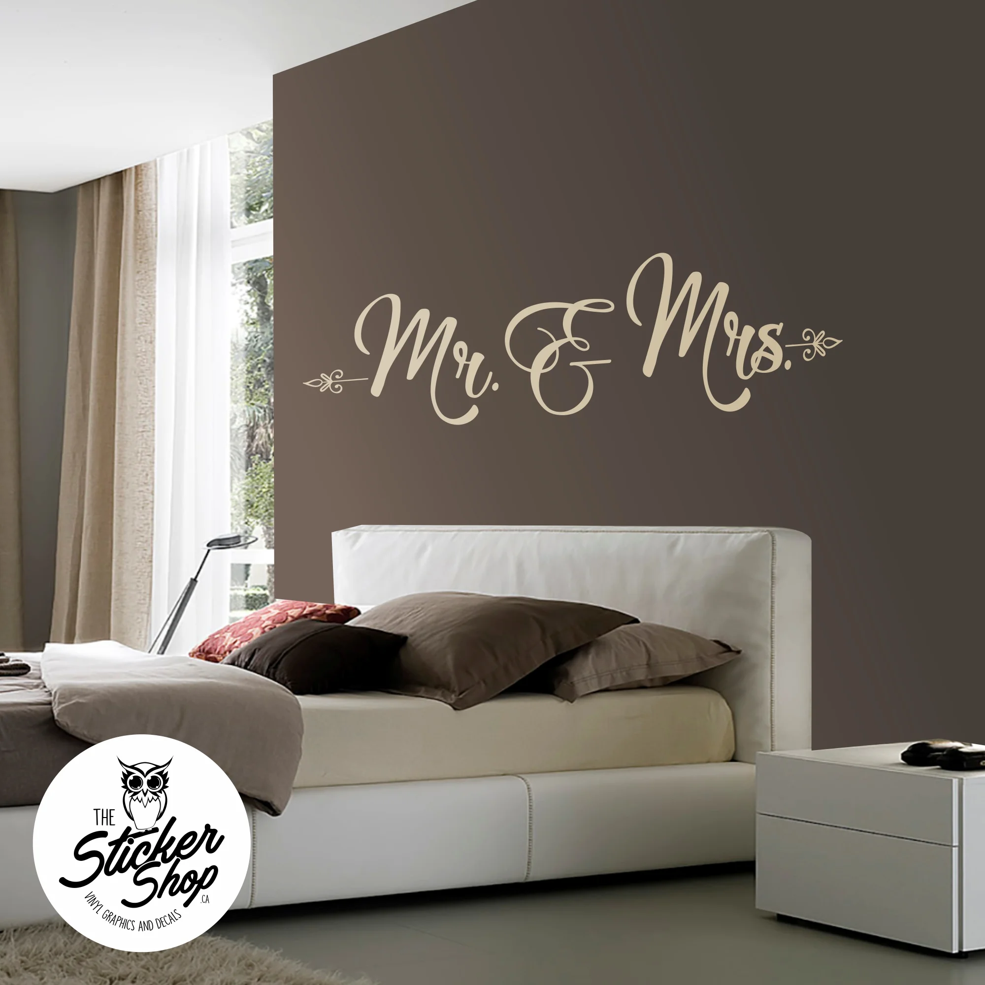 Bedroom Decal - Mr & Mrs