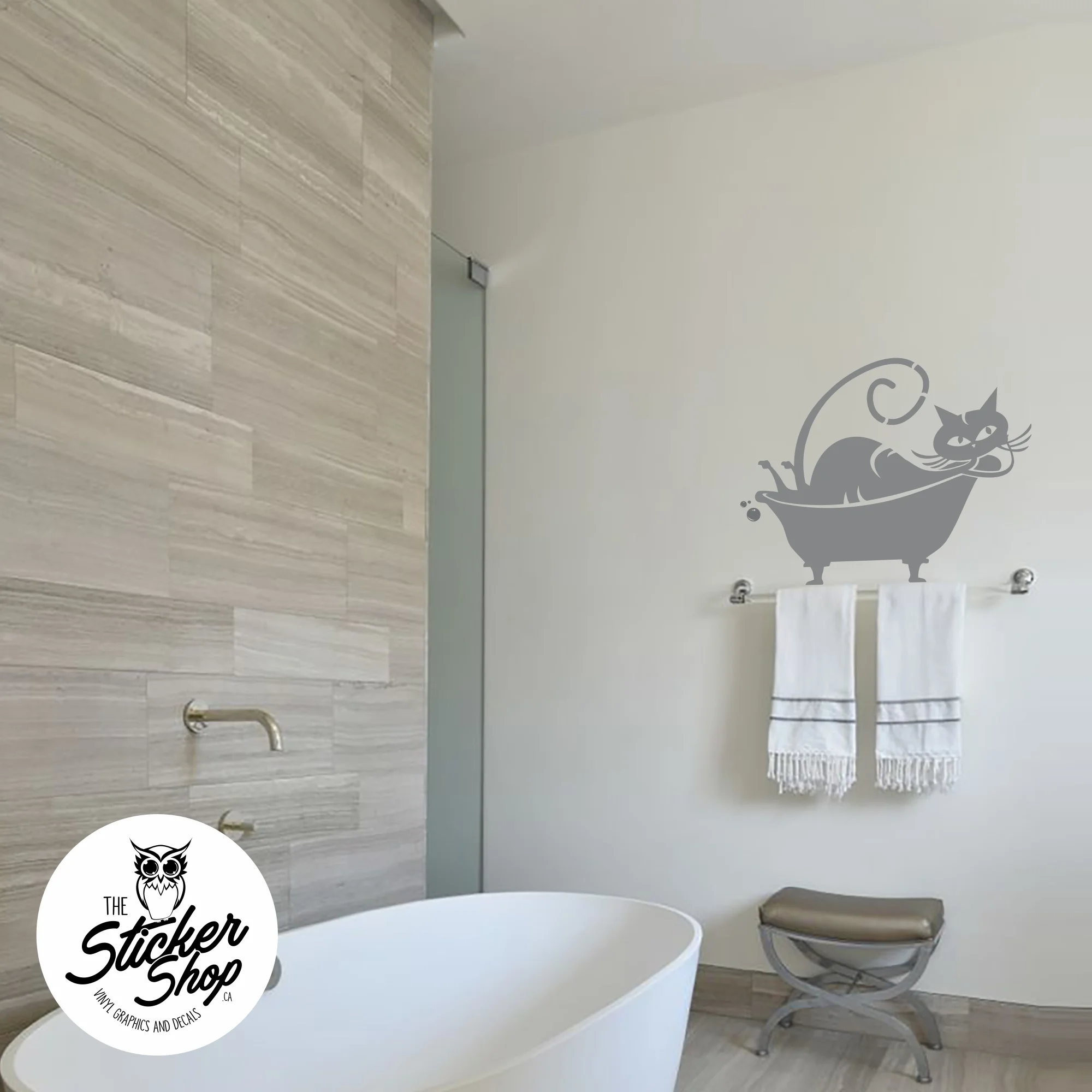 Cat Wall Decal - Tubby Tabby