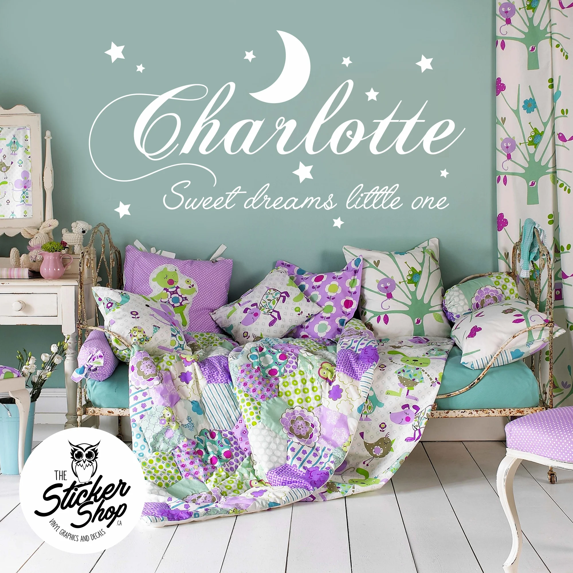 Sweet Dreams & Custom Name Decal