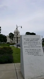 The Selma to Montgomery Voting Rights March Monument in Montgomery, Ala. Montgomery played a large role in American Civil Rights Movement.
