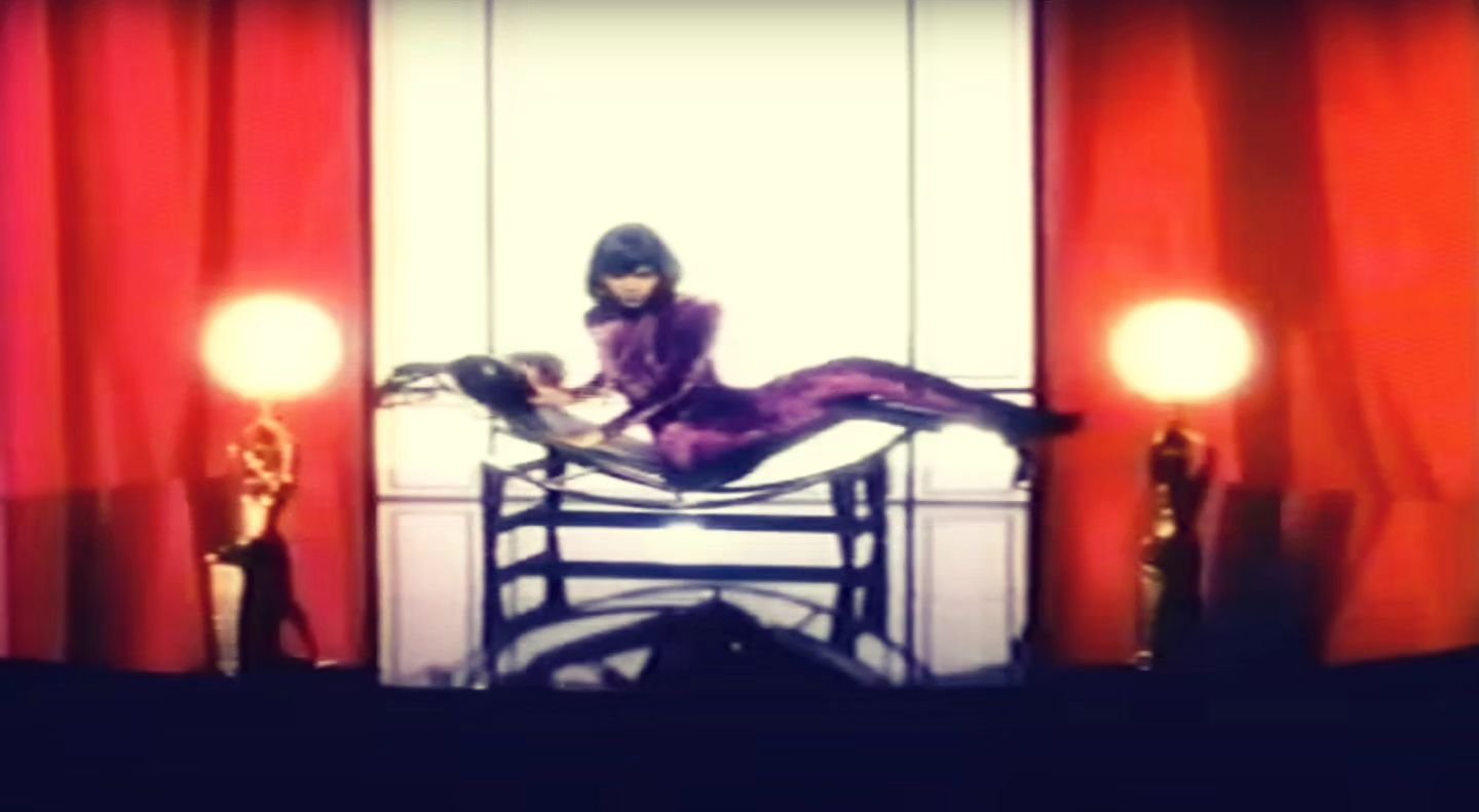 FUNNY STORY... 

You really must stand up for yourself when the moment calls for it... 

The &quot;STYLIST&quot; on the VIDEO SHOOT to TEMPTATION hated my Purple Catsuit. She wanted me to wear a Designer suit a la MADONNA'S &quot;Express Yourself&quo