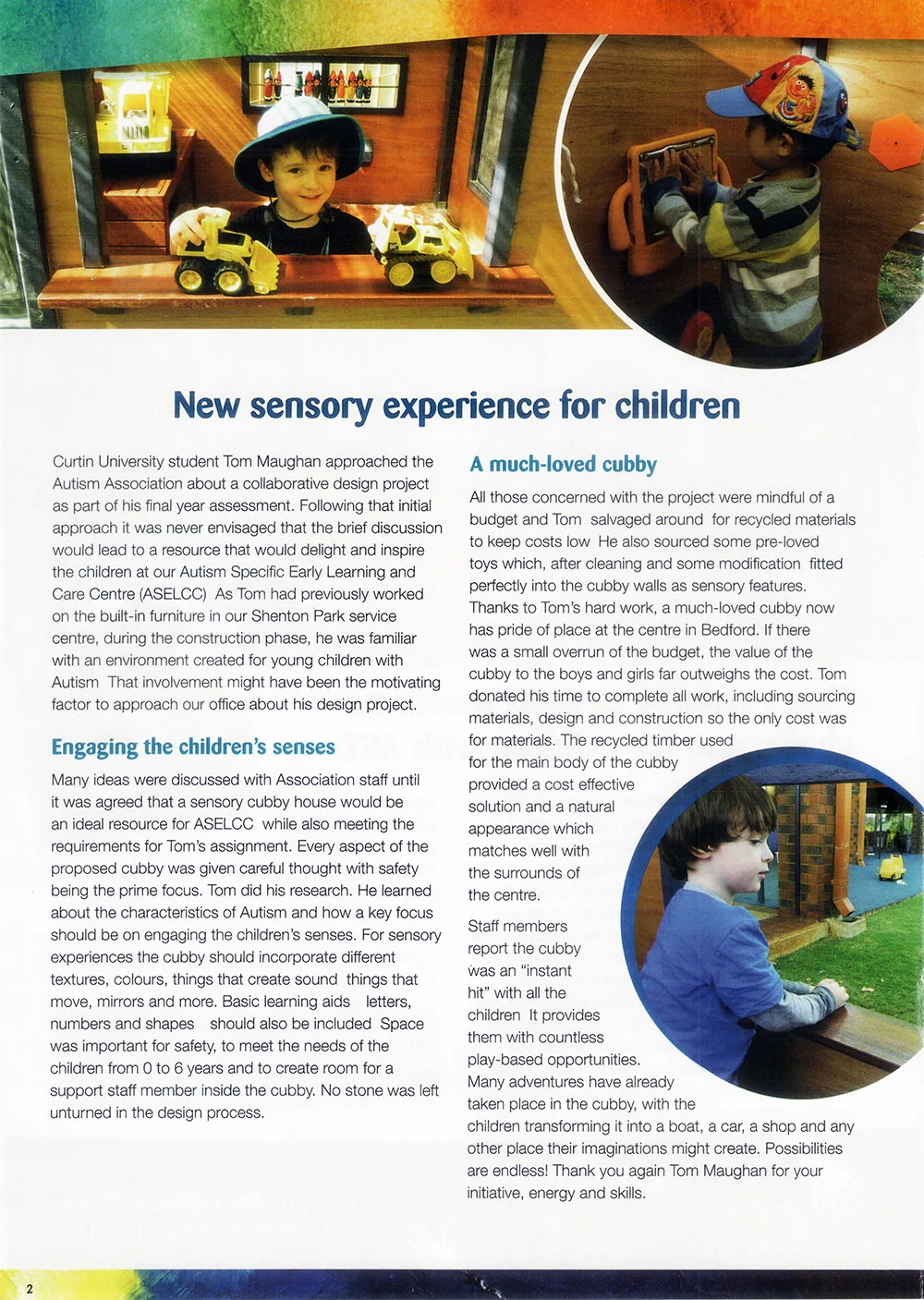 W.A.&nbsp;Autism News. Volume 70, Feb 2015