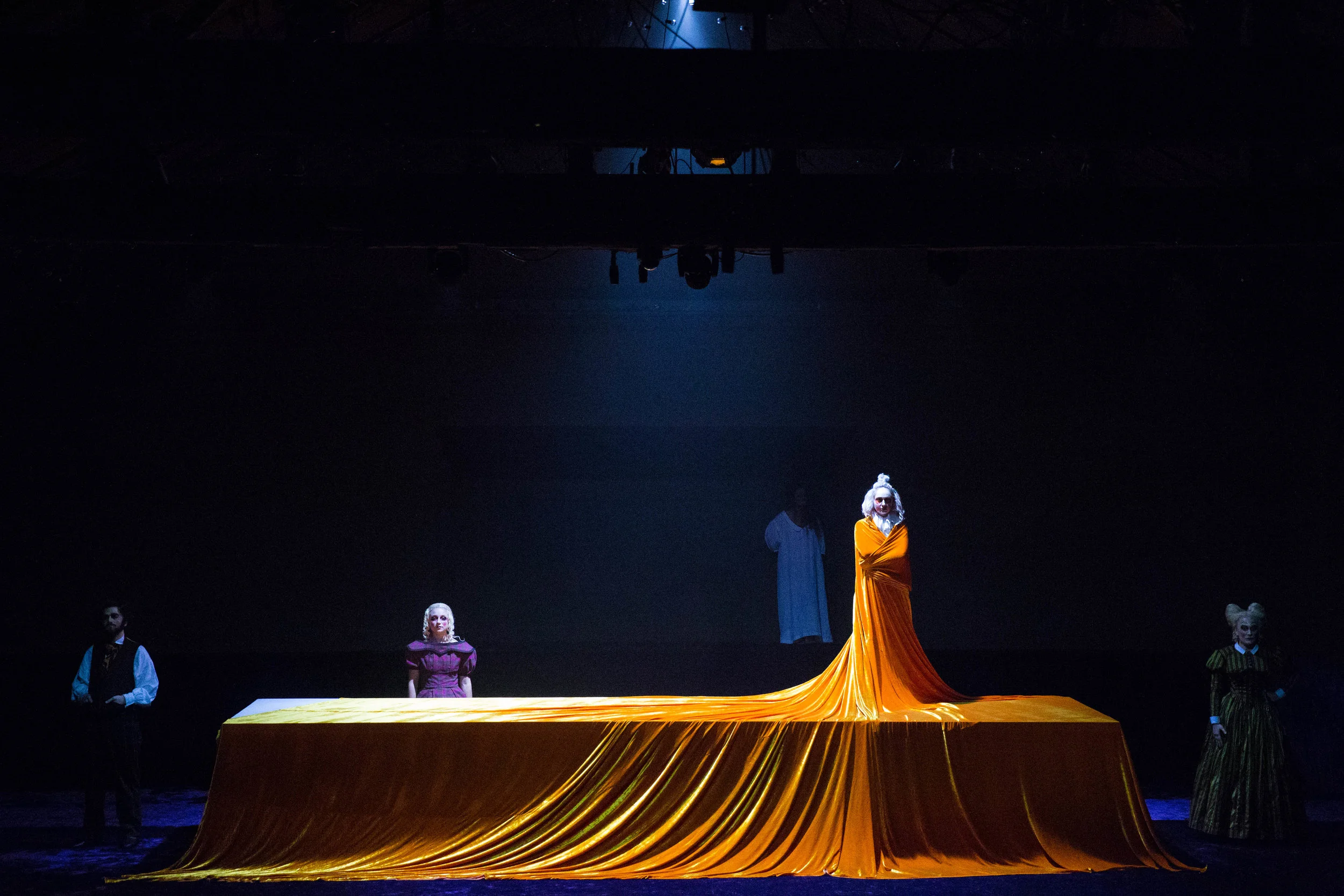  The Juniper Tree  Wolftrap Opera  Composer: Phillip Glass and Robert Moran  Director: RB Schlather  Conductor: Lidiya Yankovskaya  Featuring: Ben Edquist, Summer Hassan, Annie Rosen, Madison Leonard,&nbsp;Megan Mikailovna Samarin 