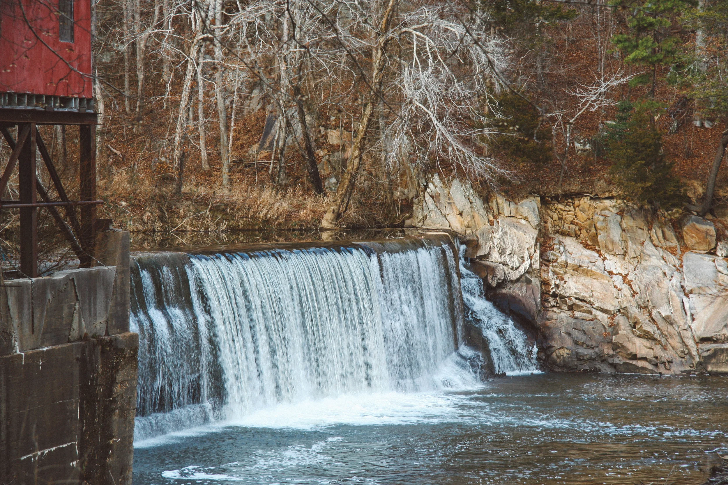 Whittle's Mill along the Meherrin River, south central Virginia.