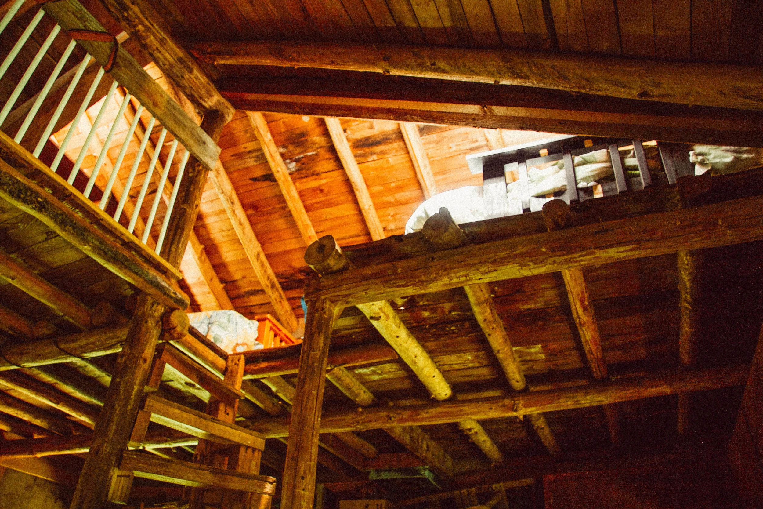 Inside the guest cabin.