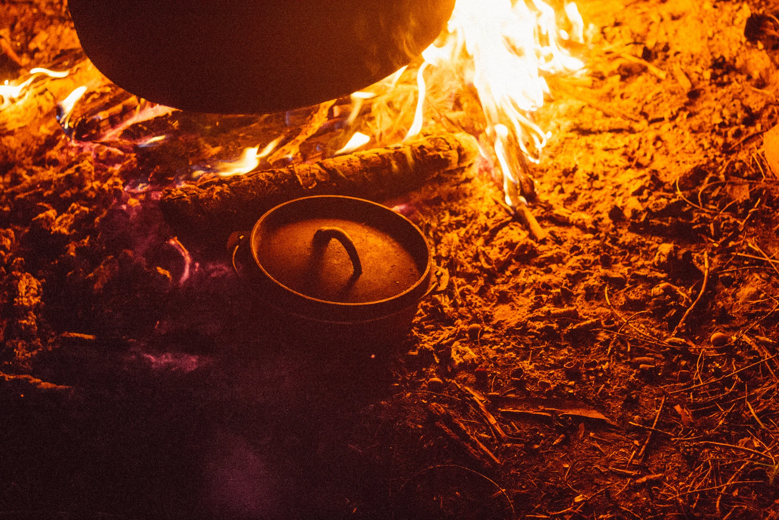 boiling bark/roasting bay nuts