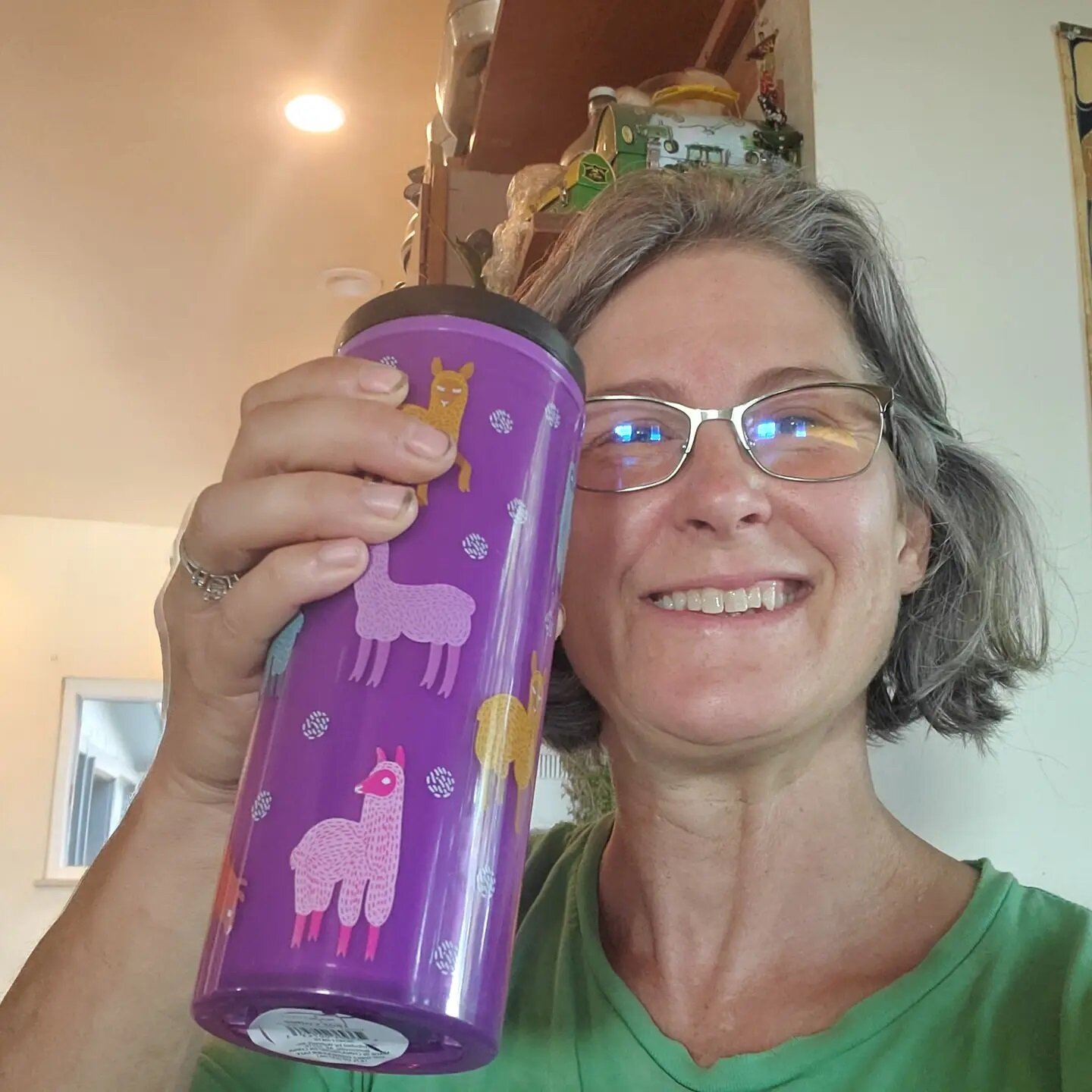 Well, I'll be!! Happy day!!!! Went out to replenish stock in the farmstand and found a treat left .... for me!! 😊😊😊 how cool is this!? Thank you @i_am_floyka for the super cool to go cup! ( check out the graphics on it folks - so perfect!) You mad