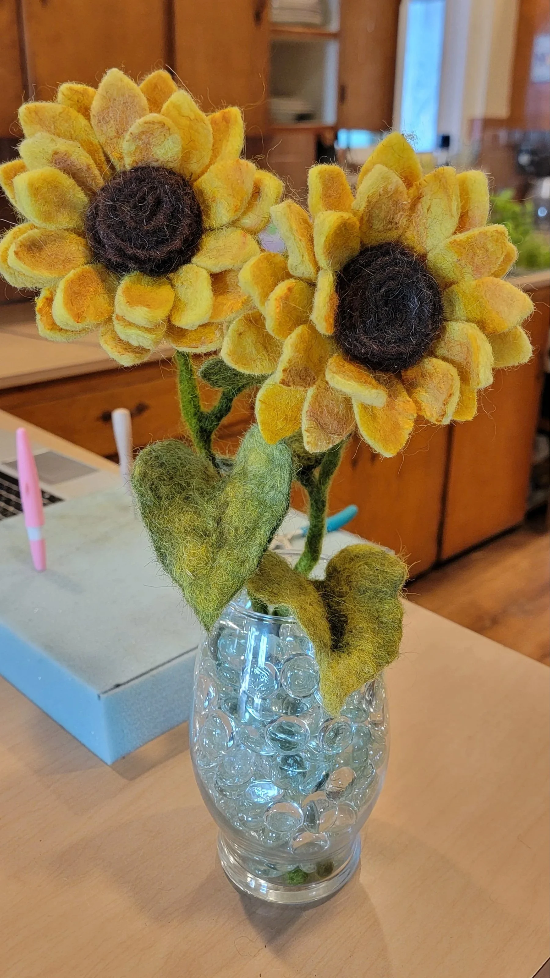 Flowers From The Flock:  Needle Felted Sunflower Workshop