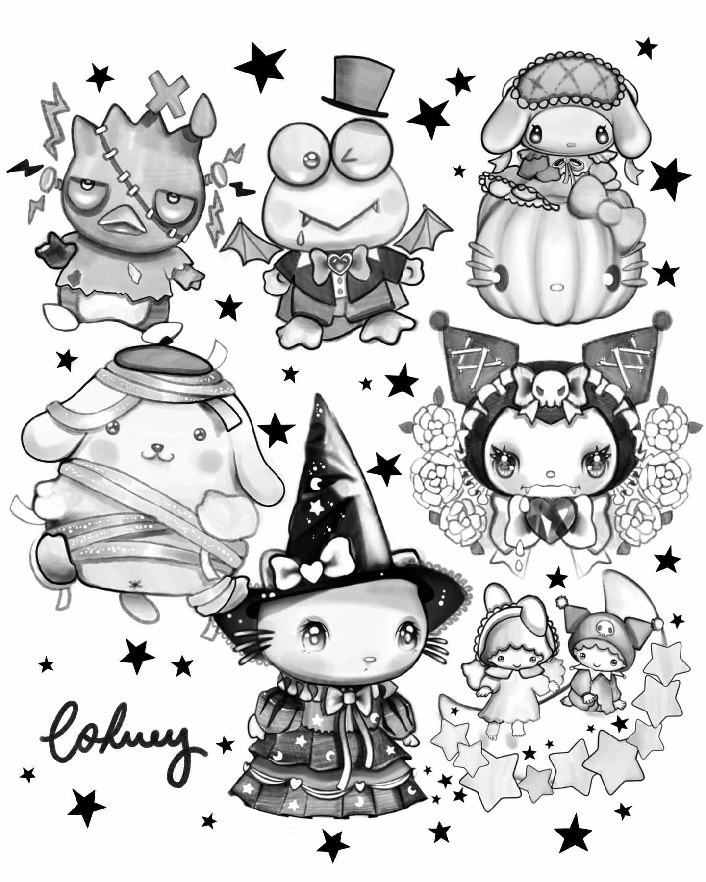 Sanrio Halloween 🎃 Volume #1 

Let&rsquo;s get spooky! DM to book!
