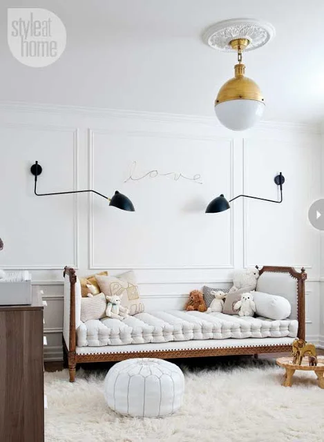 When you have a little room for some more...The neon lighting against the moulded wall adds the perfect contrast.