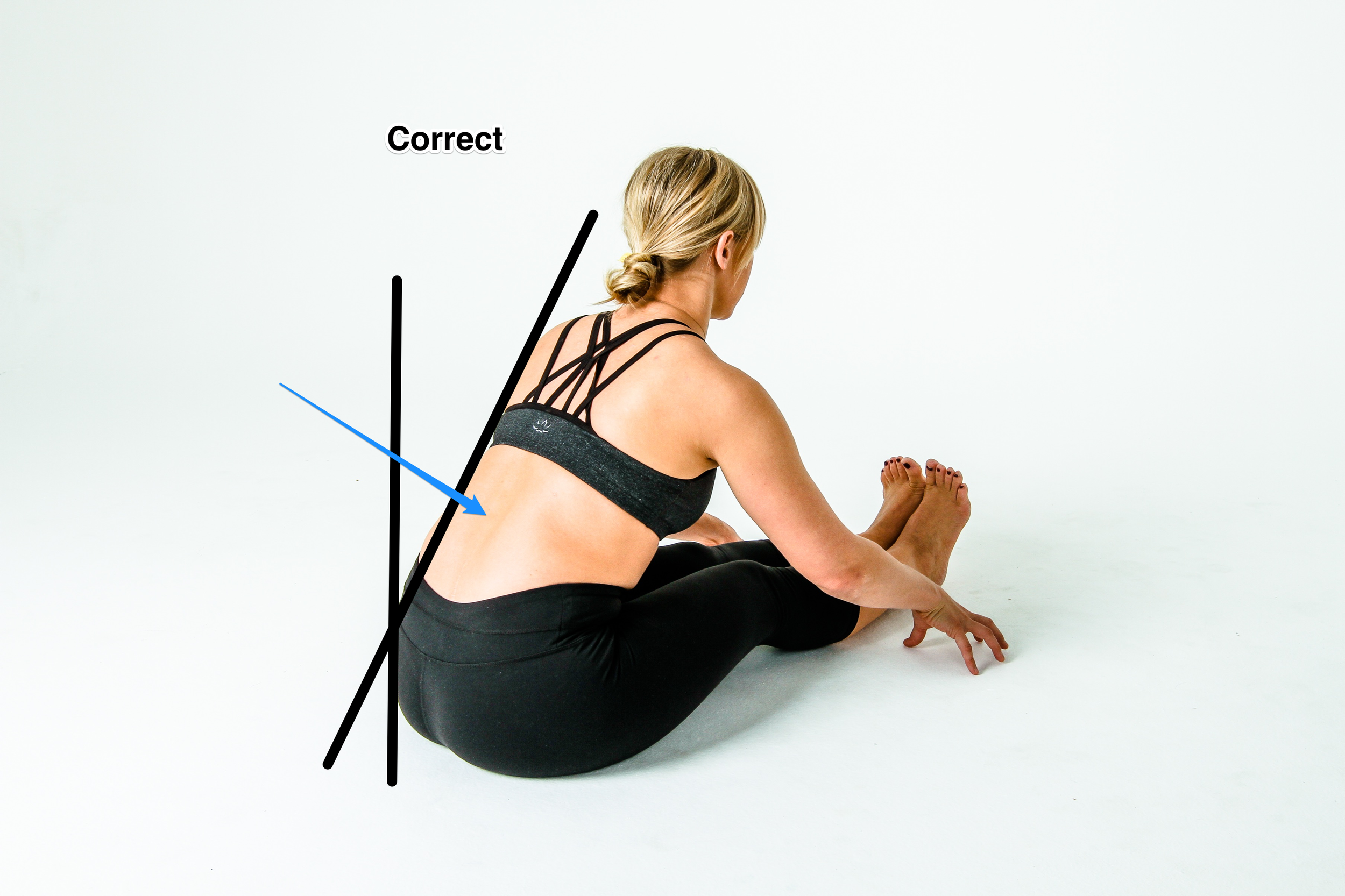 Anterior Pelvic Tilt during a Hamstring Stretch