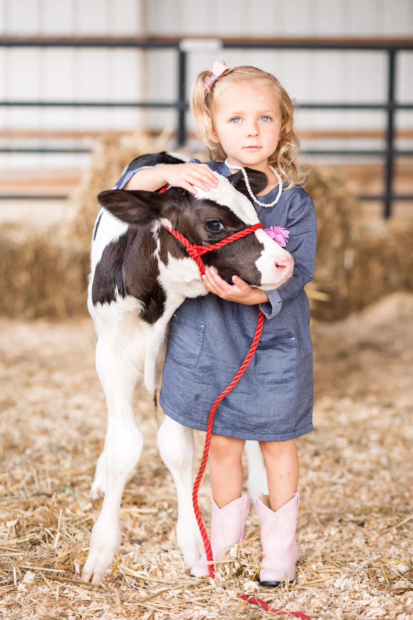 Virginia Portrait and Family Photographer - Dairy Farm Calf Session