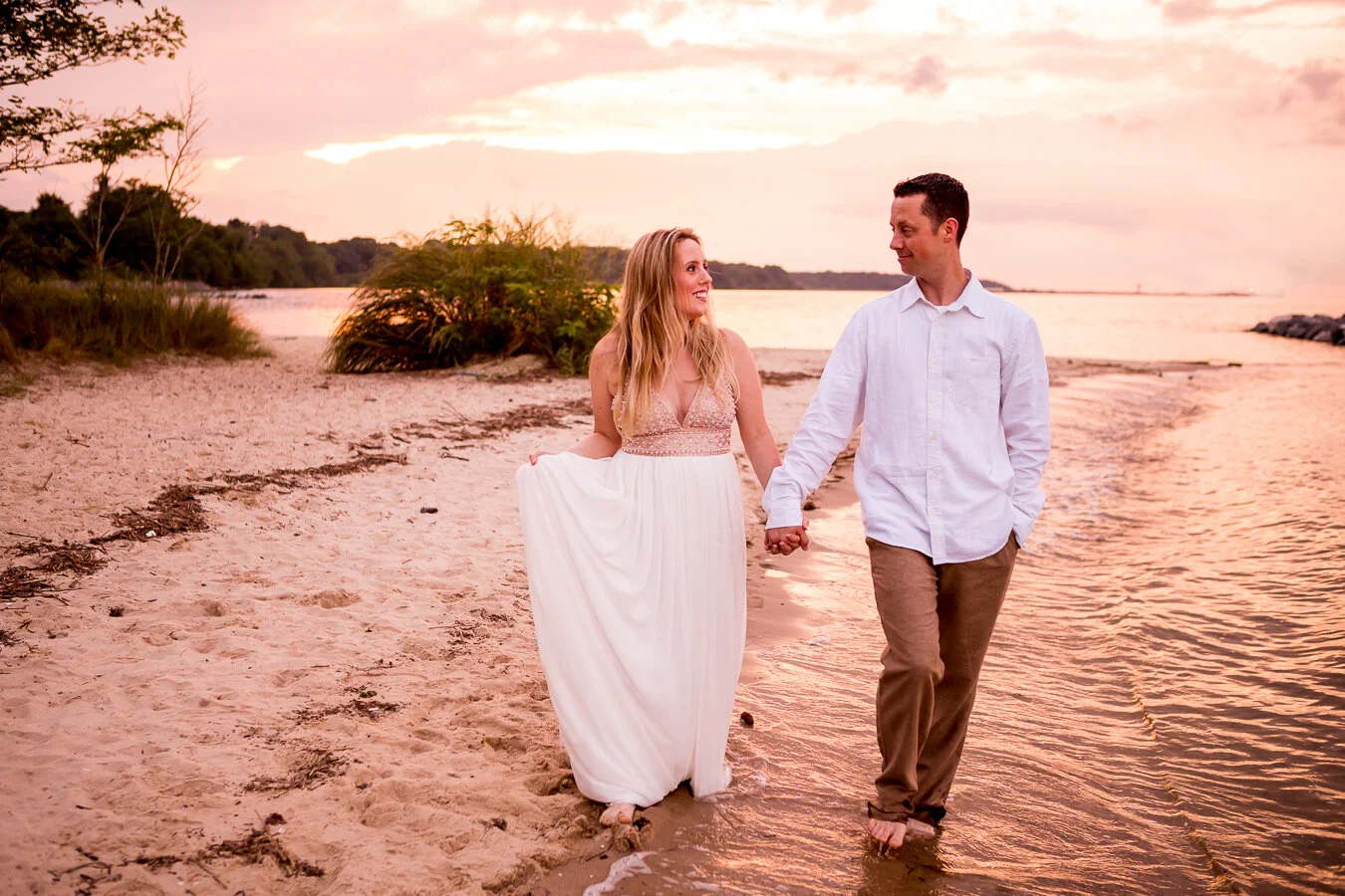 Virginia sunset beach portraits