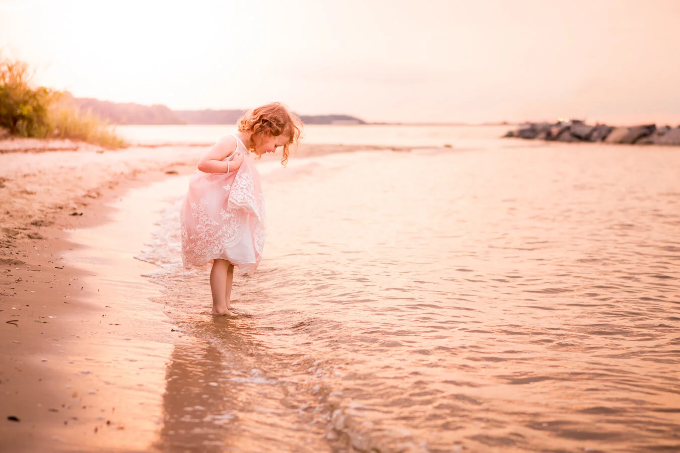 Virginia sunset beach portraits