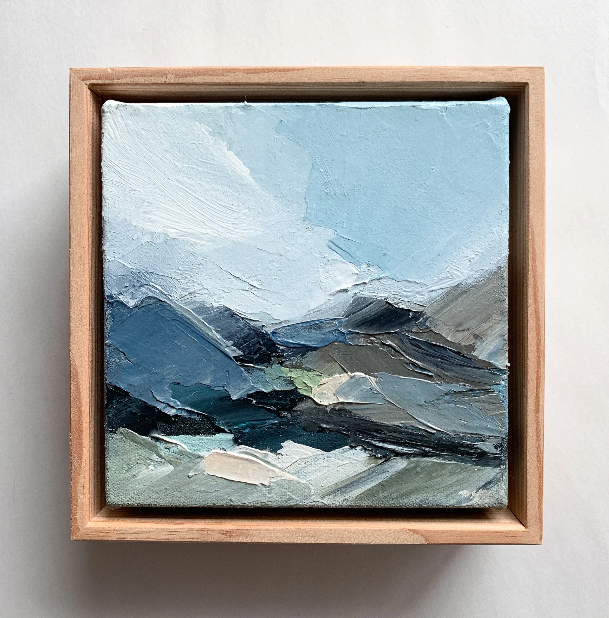 I CAN REMEMBER HOW THE PAST FELT, 6x6 inches, Original Framed