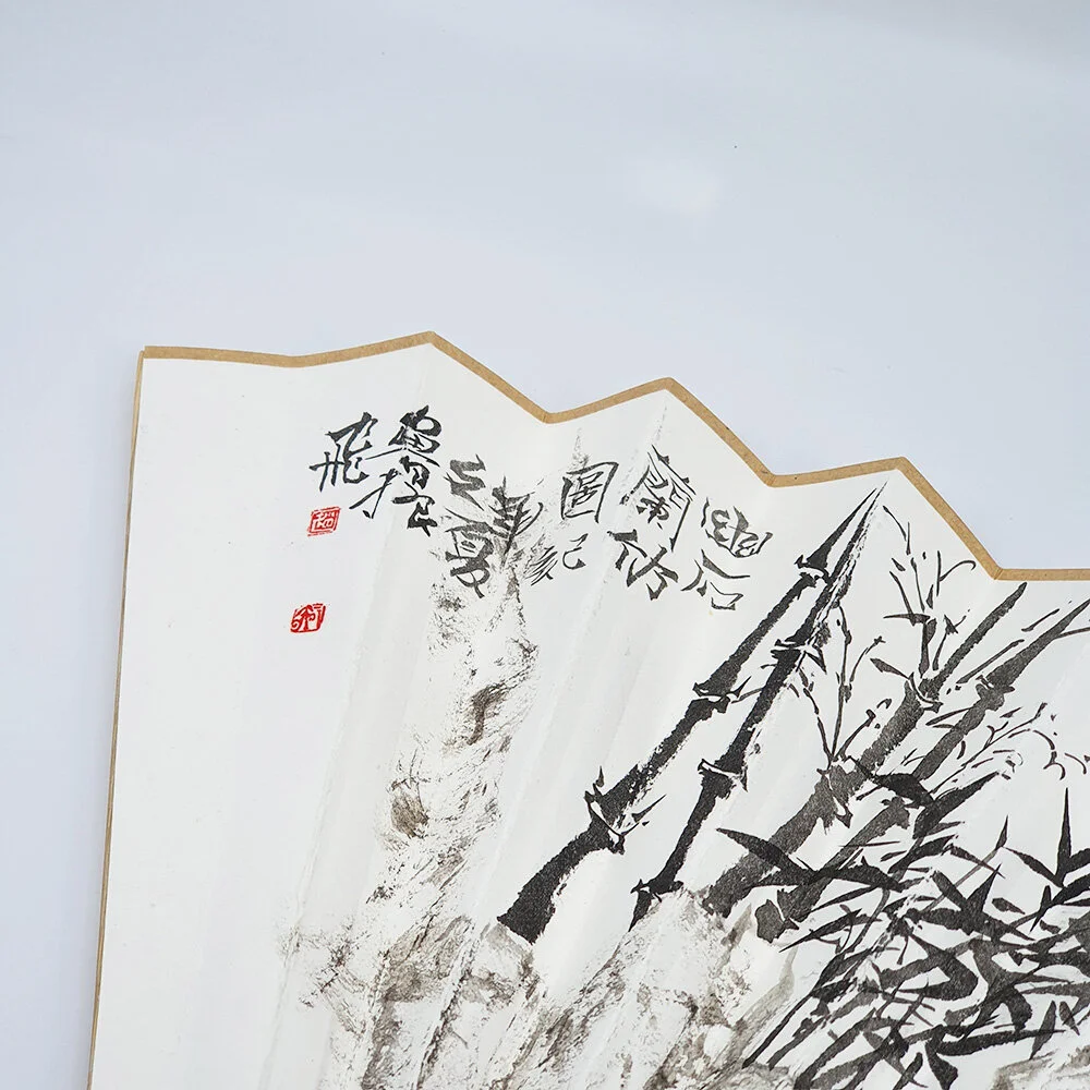 Chinese Ink on Fan (Bamboo) — East Inspirations Antiques and Vintages