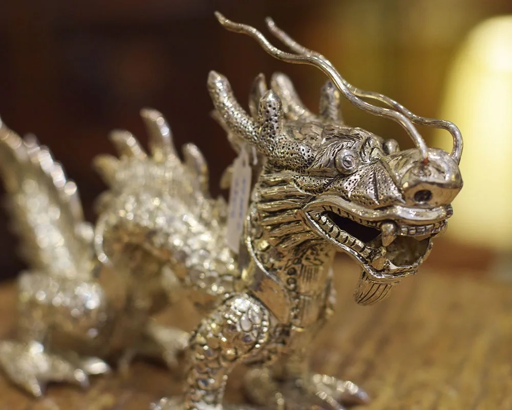 silver925 oriental dragonマネークリップ Silver Chrome Oriental Dragon — East Inspirations Antiques and