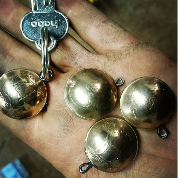 Key chains from coins