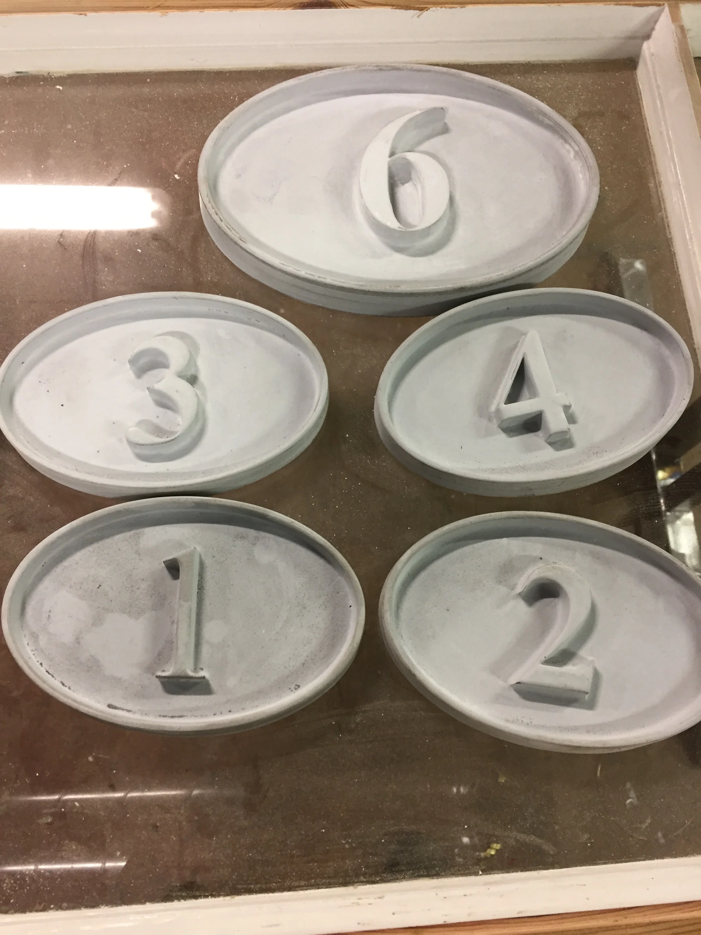  3D printed patterns for street numbers&nbsp; 