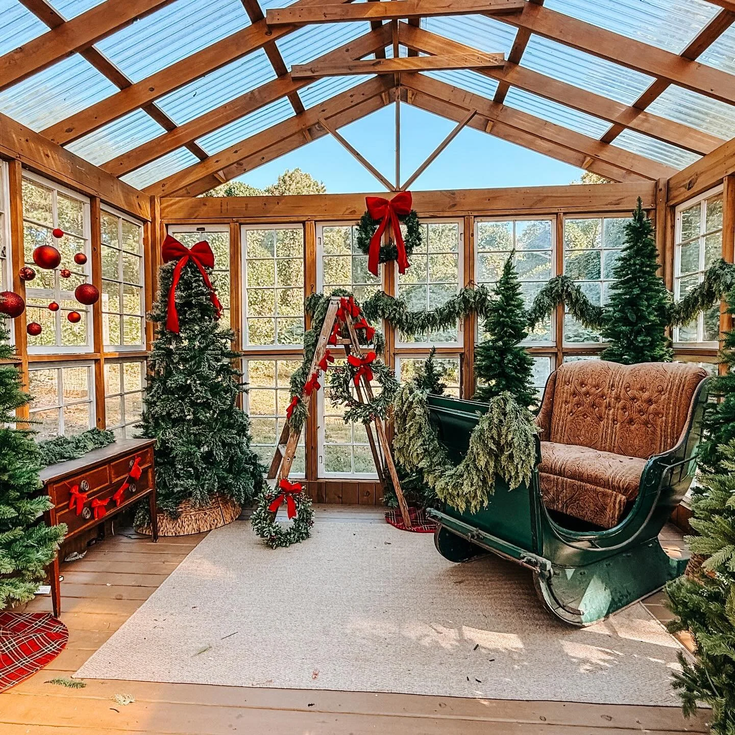 We have to put finishing touches and hook everything up but my goodness I am in love— could not wait any longer to share!! #rva #rvaphotographer #richmondva #rvasanta #virginiaphotographer #greenhouse