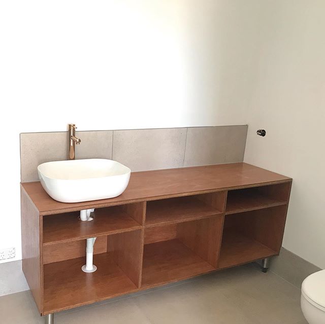 Another bathroom renovation almost completed, the owner did their own custom cabinetry which looks great!
Rose gold tapeware works well with the timber finishings too