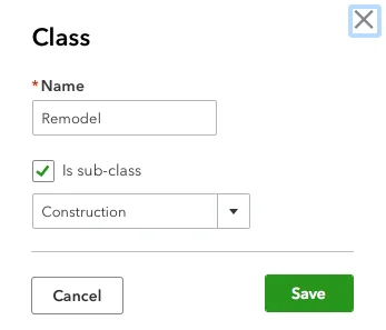 To create your list of Classes , click the gear icon in the upper right and select All Lists | Classes | New .