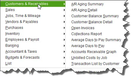 QuickBooks contains dozens of templates for pre-formatted reports that you can customize and create very quickly.