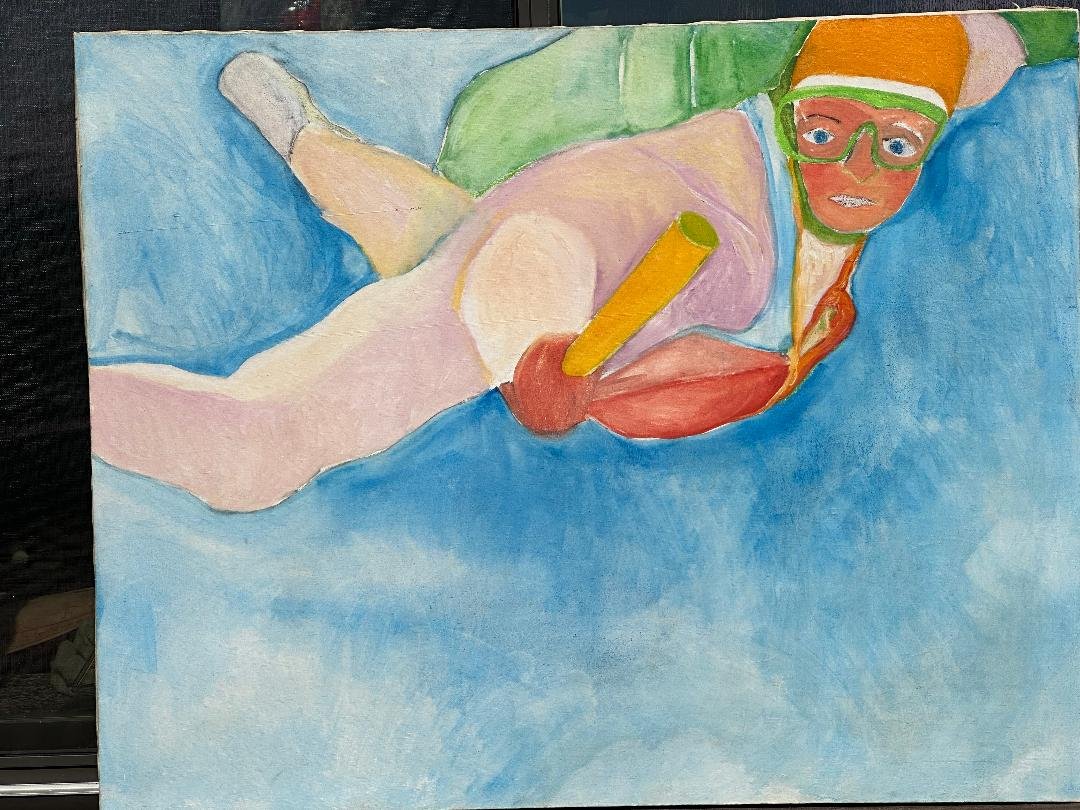 Skydiver (Oil Painting)