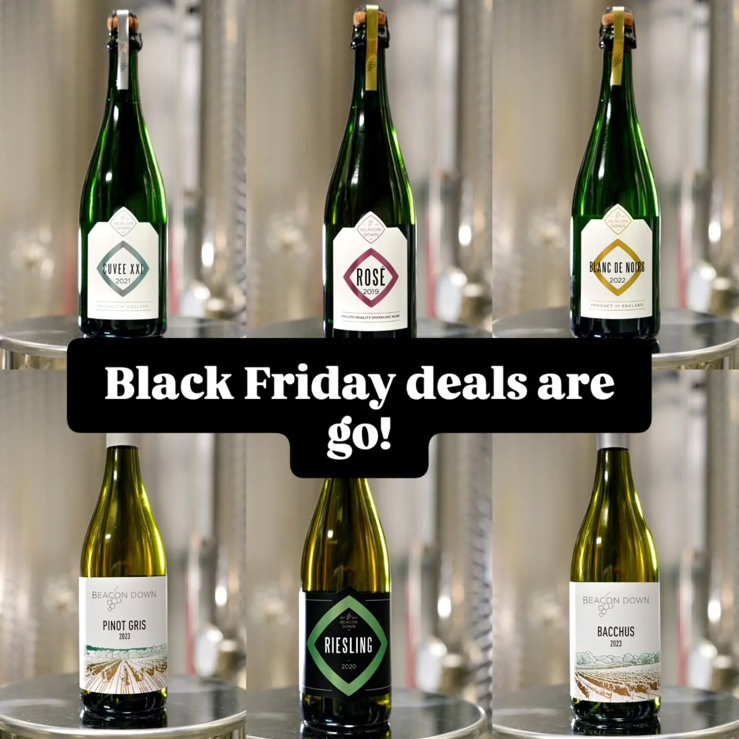 We are offering two amazing Black Friday deals:

15% off all individual bottles of wine with the code BEACONBF

and...

an additional 10% off our already discounted Christmas cases!! This could bag you over 20% off.  To get the additional 10% off cas