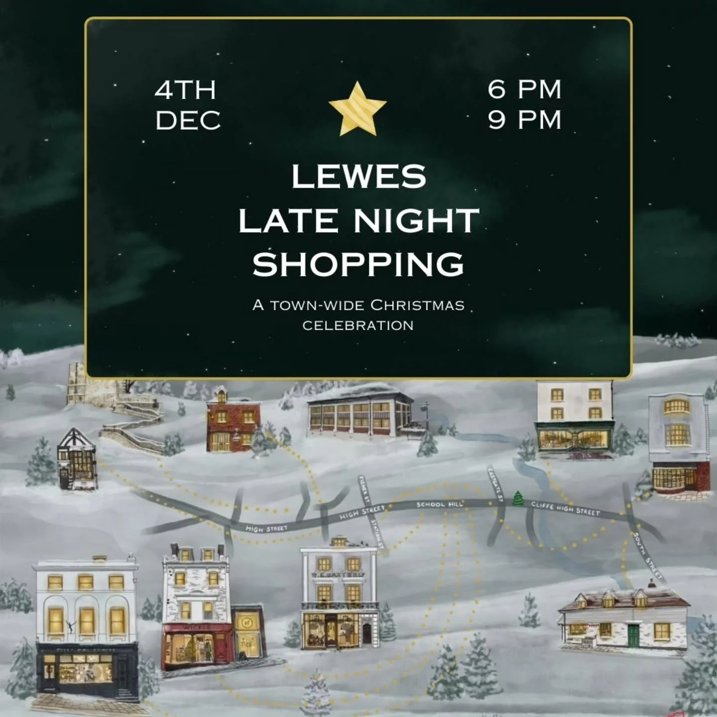 We will be selling wine by the glass and bottle at Lewes late night shopping this evening. Pick up a glass of fizz as you wander round town or stock up for Christmas! There is loads going on with festive stalls, Santa's grotto, music and street perfo