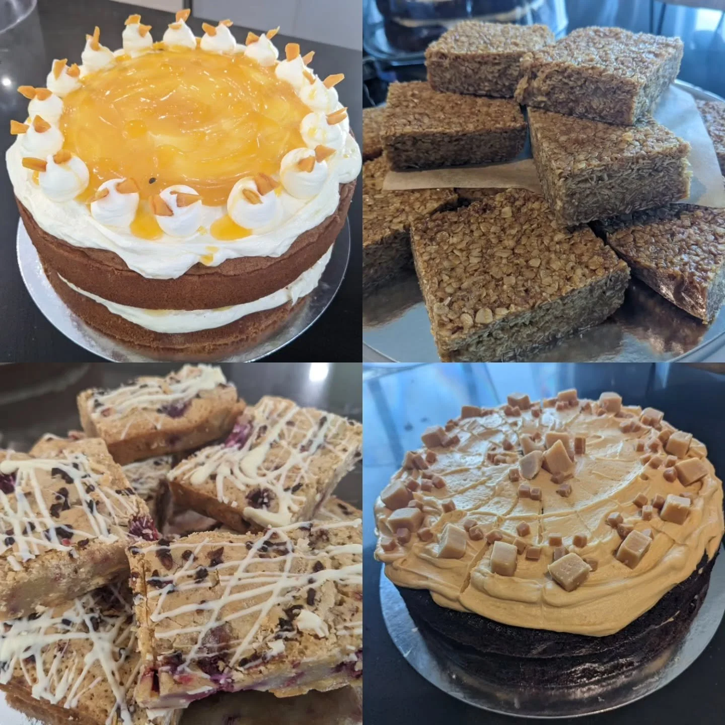 Open today for all your wine and cake needs! Stock up on wine for the bank holiday weekend, or pop by for a coffee and one of our delicious homemade bakes - today we have white chocolate and raspberry blondies, mango and passion fruit cake, chocolate