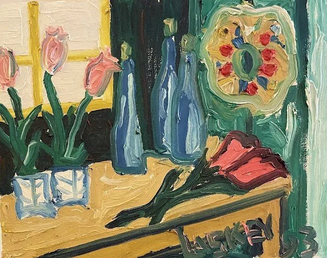 Flowers on the Bench