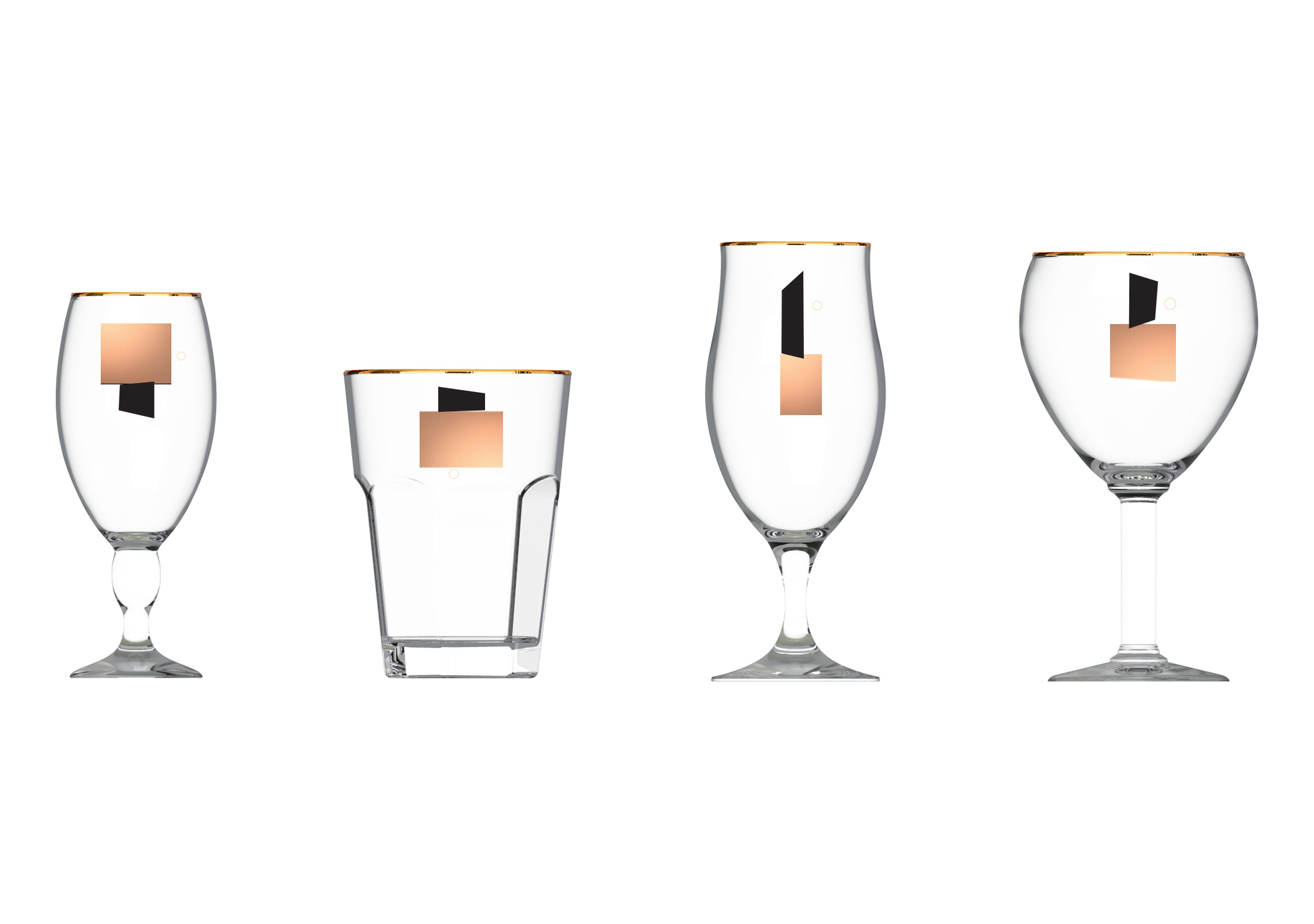 ABI's glassware forms, presented with Veldt's identity.