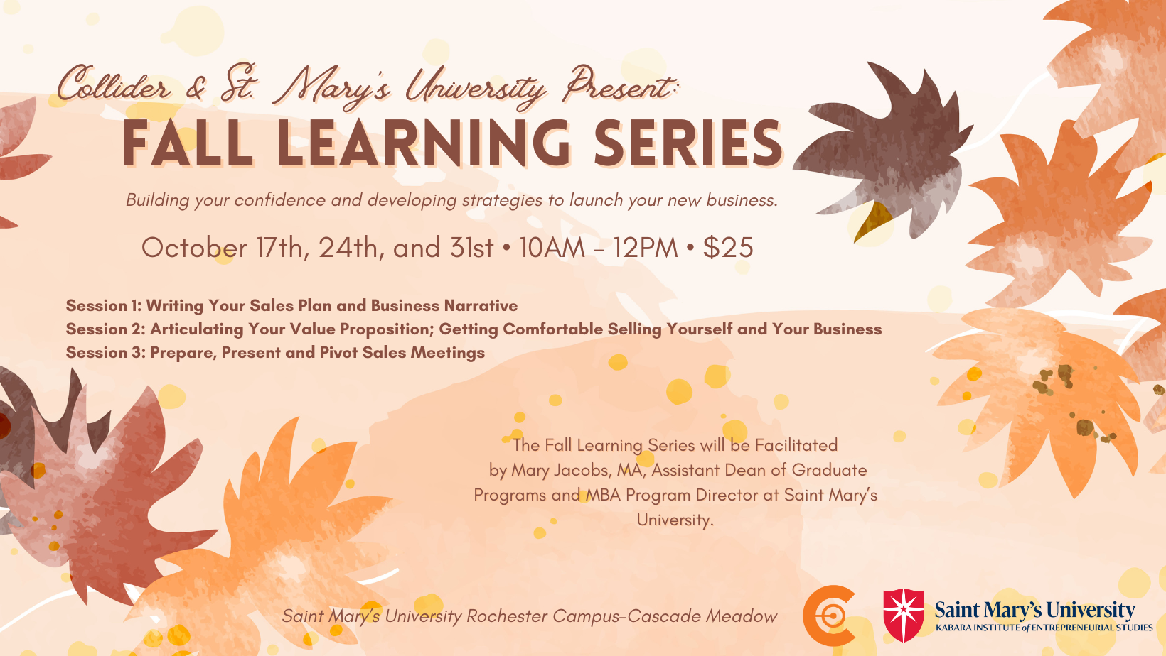 Fall Learning Series Presented by St. Mary’s University and Collider ...