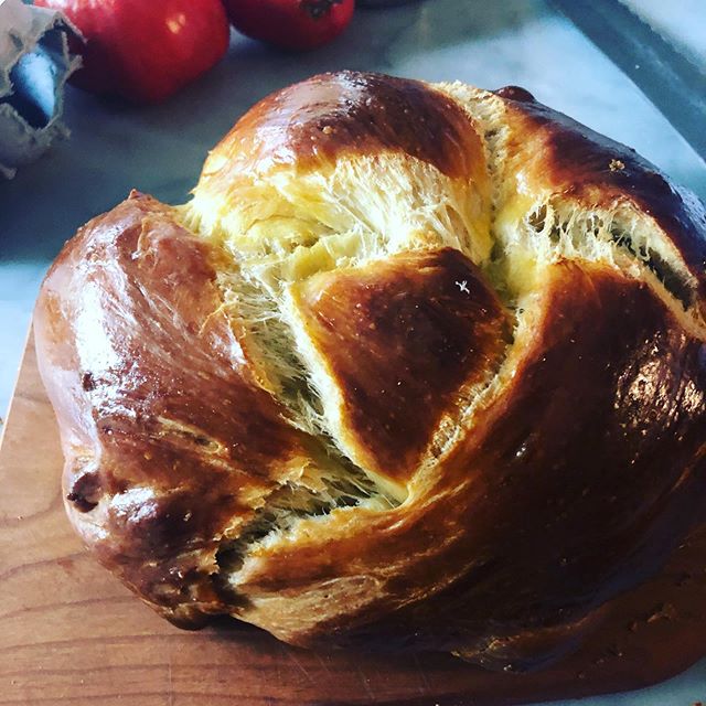 My challah didn&rsquo;t rise in time for last night&rsquo;s dinner but it sure is good today. #momhadabackupinthefreezer #whew