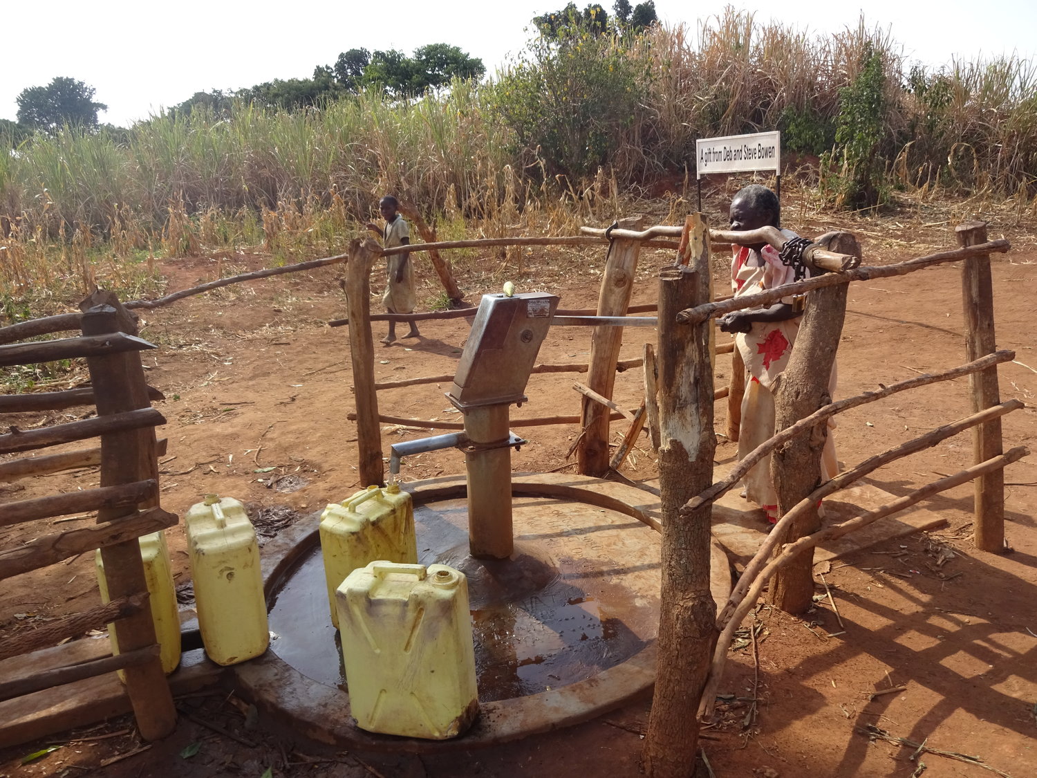 The new well in Bukoma Village