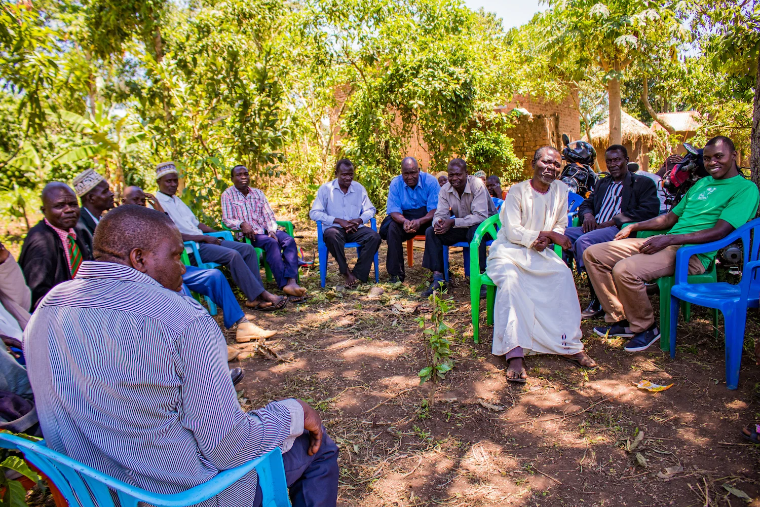 After reattaching the borehole head, Alex attended the funeral of a community member to show his love for the community.