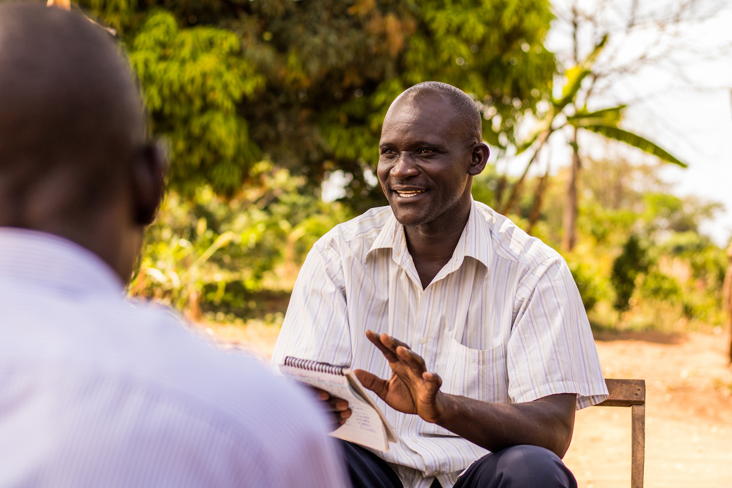Without the help of community leader Kamya Charles, progress in Igerera village would be a lot slower. The faster a village builds latrines and becomes open-defecation free, the fewer people who die and the faster quality of life improves. By keeping his community accountable to building latrines, Kamya Charles is helping save lives.