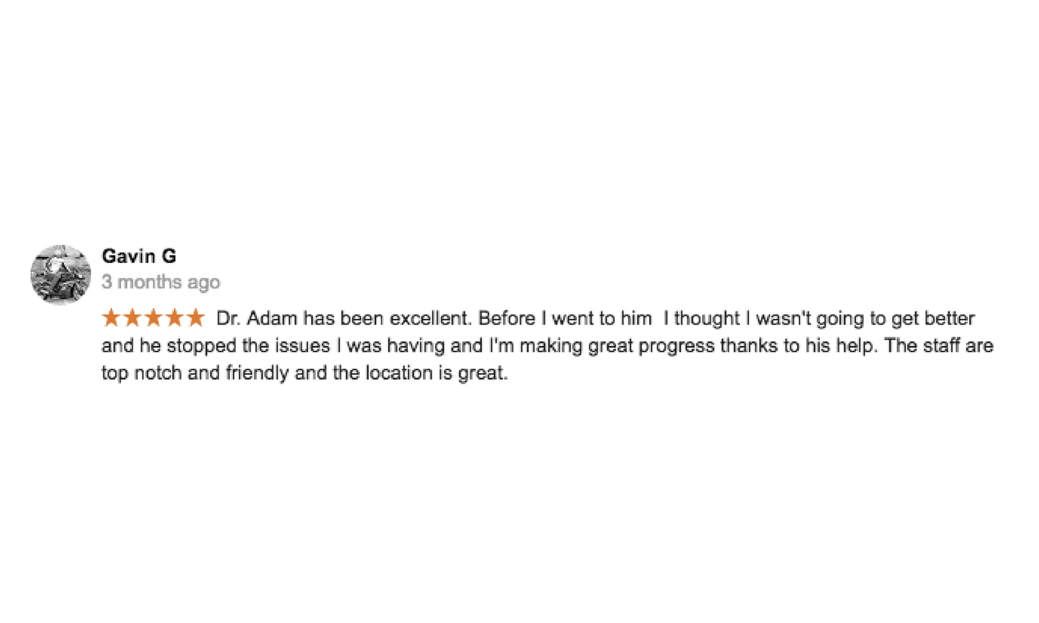 Copy of Dr. Adam Markew Testimonial