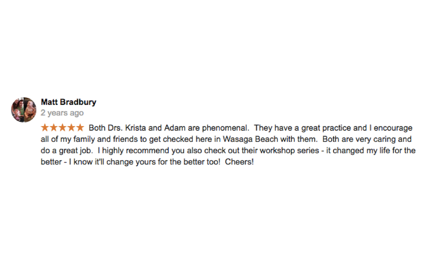 Copy of Dr. Adam Markew Testimonial