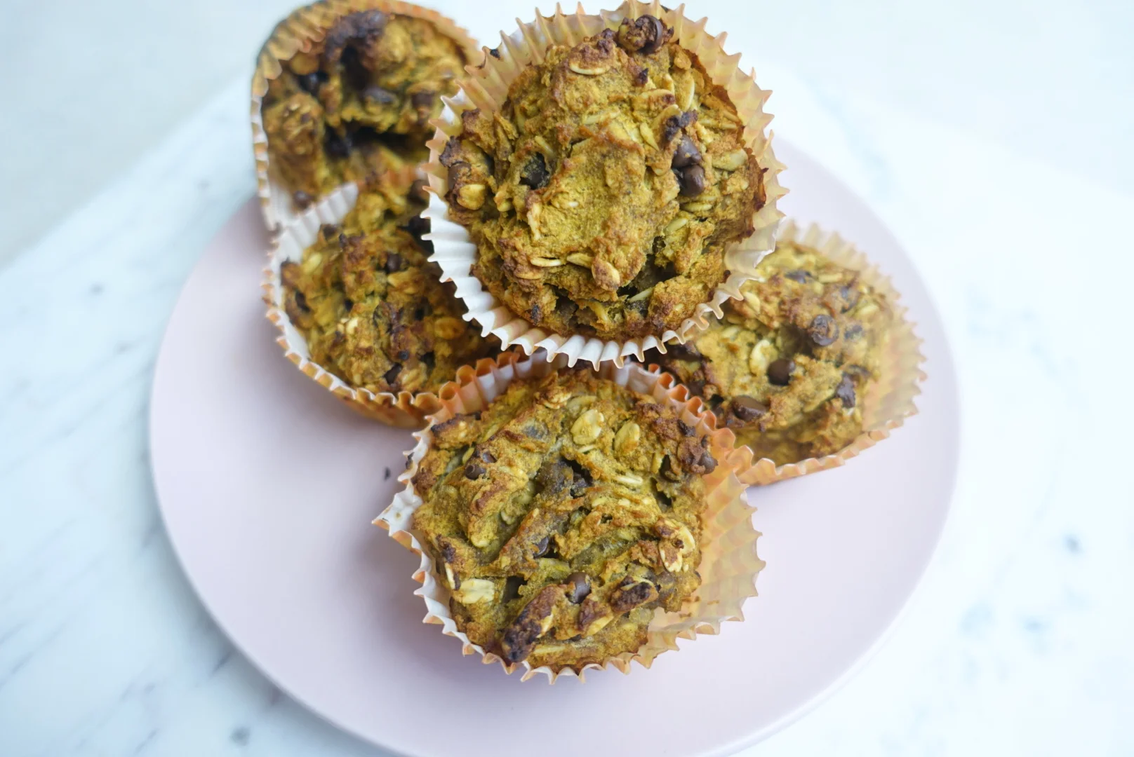 Pumpkin Spice Chocolate Chip Muffins