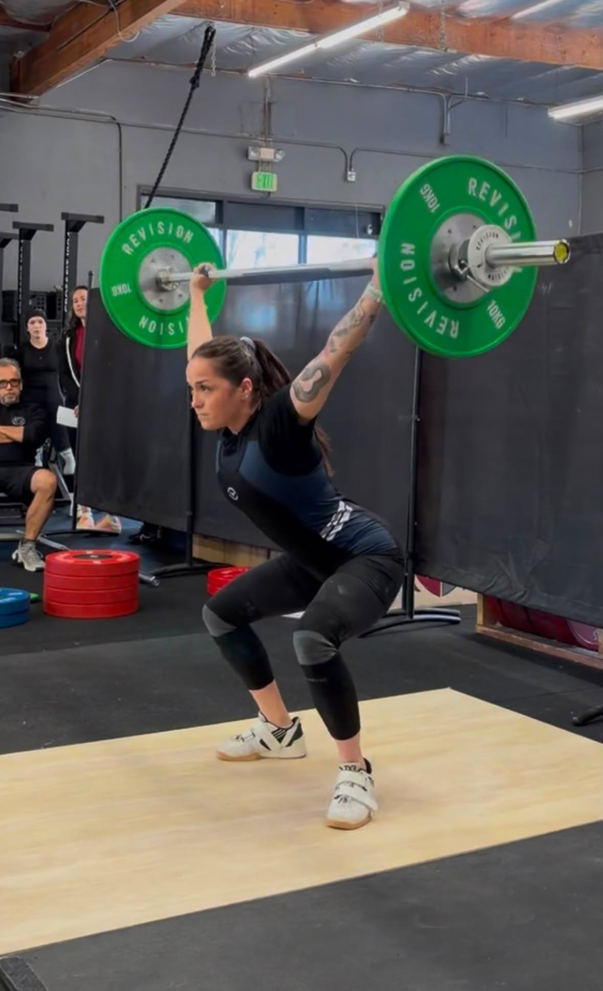 Woman weightlifting