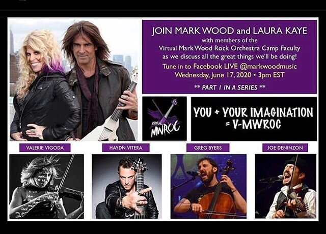 V-MWROC the virtual version of @mwroc is coming in July and there&rsquo;s still time to sign up! Find out more about this groundbreaking experience TODAY at 2PM CENTRAL as I join  @markwoodexperience and @laurakayemusic along with some of my kickass 