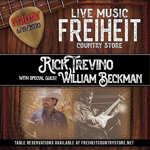 Time to pick with Rick! Proud to be joining the @ricktrevinomusic beer joint orchestra tonight at @freiheit_country_store