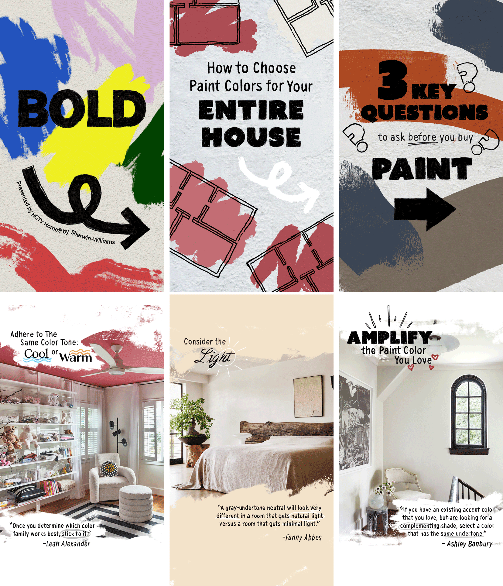 Animated Instagram stories for Architectural Digest’s collaboration with HGTV and Sherwin Williams