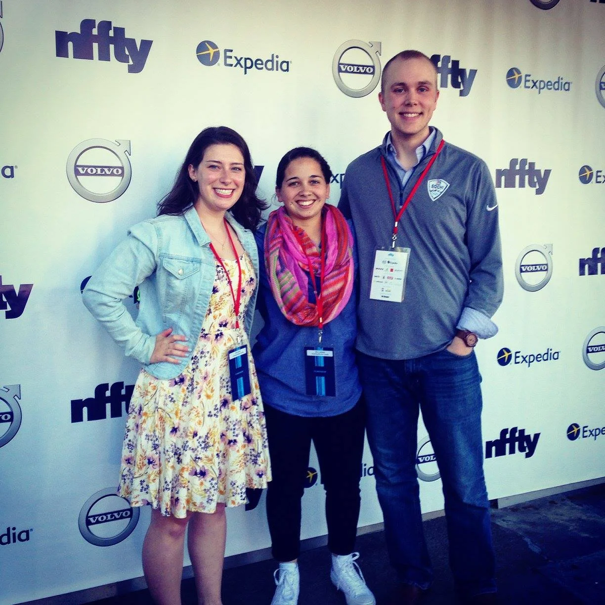 From left to right: Kaley Belval, Nina Lindberg and Eric Cotton 