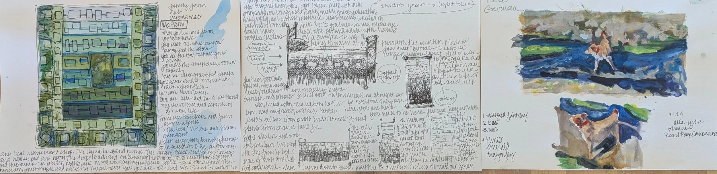 concept drawings for Family Farm Bed