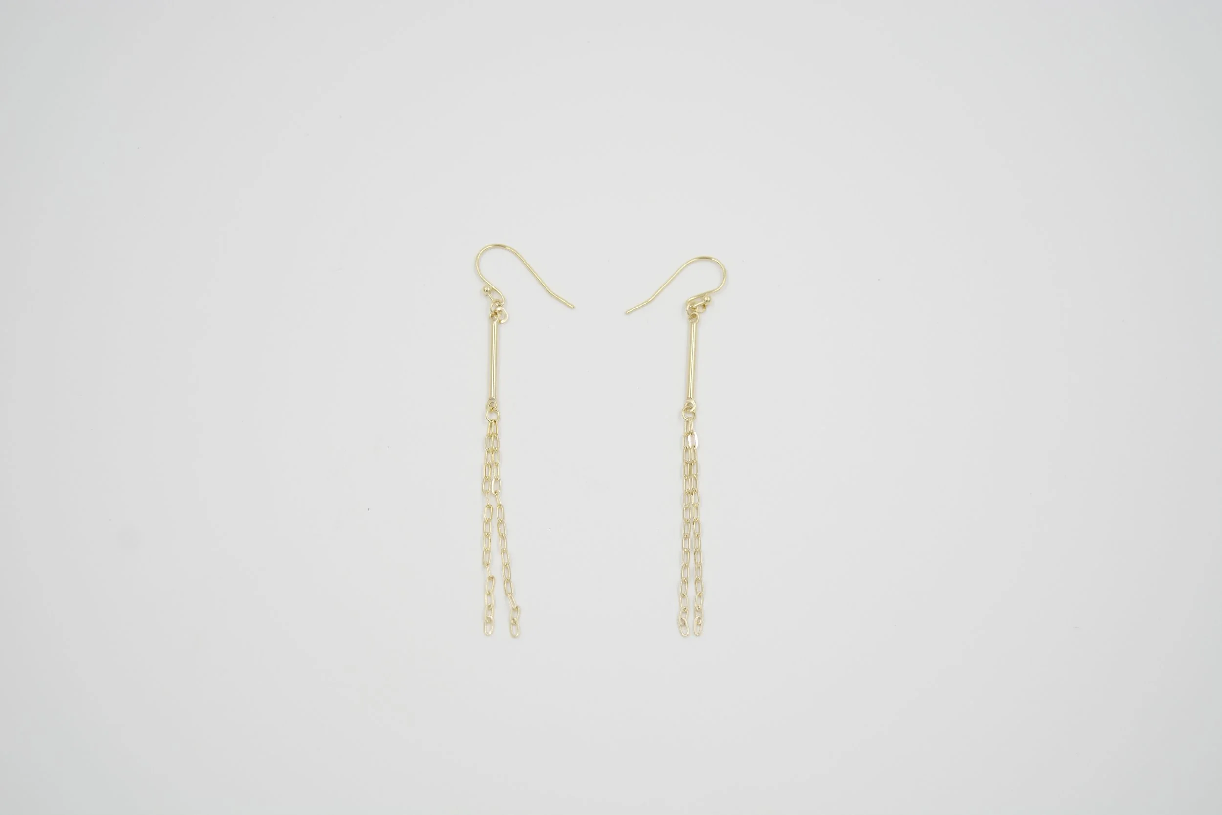 Gold Bar Earrings